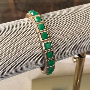 Lia Sophia Green Square Bracelet